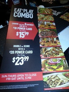 Eat & Play Combo Ad - Dave & Buster's