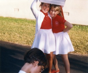 Dani & friend about to perform for Kids R' Music at OC Fairgrounds