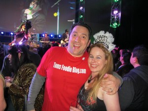 Dani & Tommy watching the band