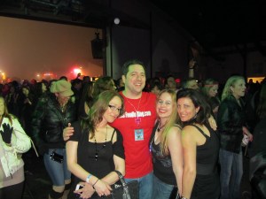 Happy Group watching Flashback Heart Attack at OC Fair New Year's Eve Block Party