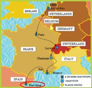 Amsterdam To Barcelona - Barcelona