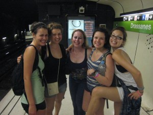 Barcelona Good byes in the train