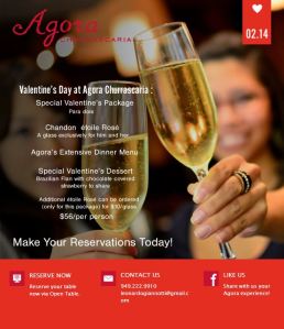 Agora Churascarria Valentine's Day Deal