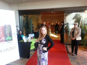 Dani on the red carpet at Lexus Newport Beach OC Restaurant Week Launch Party