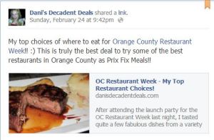 Orange County Restaurant Week Where to Eat Feb 24- Mar 2