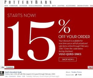 Pottery Barn 15% off through 2-25-13