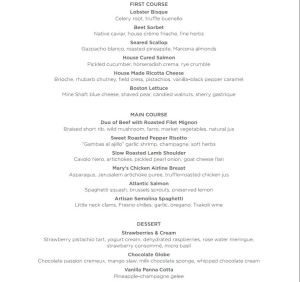 Valentine's Day Menu at Catal - Patina Group