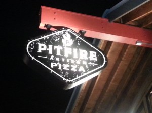 Pitfire Pizza Sign in Costa Mesa