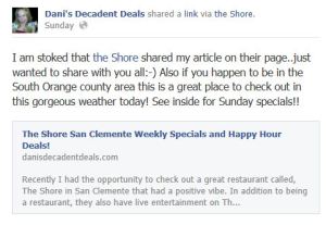 The Shore San Clemente article shared on their fb page!!
