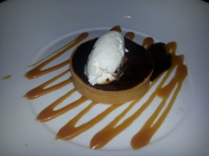 Chocolate and Nutella Tart with salted caramel