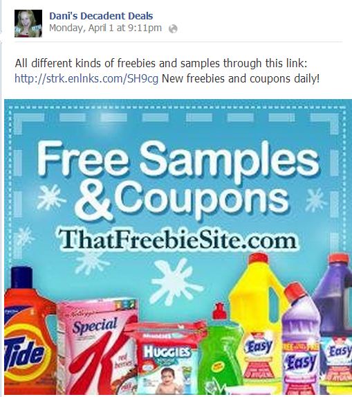 Free Samples and coupons link