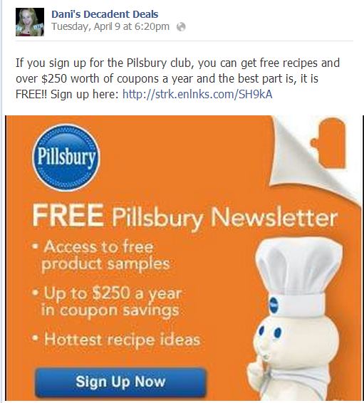 Pilsbury coupons and recipes