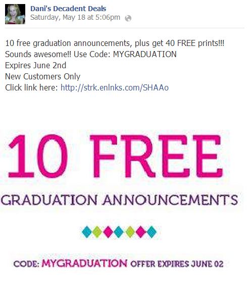 10 FREE Graduation Announcements