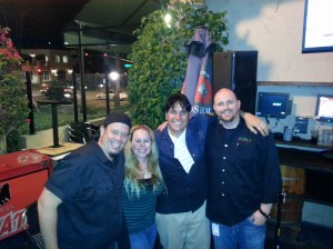The Creepers, Me, and Chef/Owner Ryan Moore