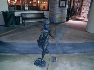 Statue for Decor Outside of Restaurant