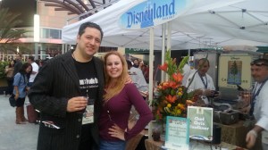 My love & I meeting chefs from Disneyland..One of our fave places to go!