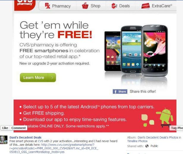 CVS - Smart Phones FREE