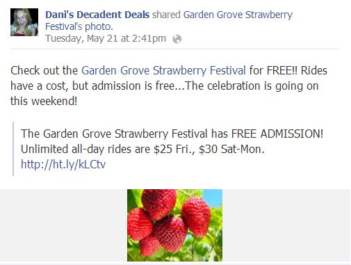 Garden Grove Strawberry Festival FREE admission