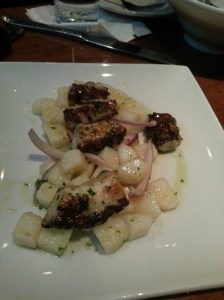Polipo Alla Grigilia - Grilled Octopus, Potatoes, Red Onion, and Organic Olive Oil