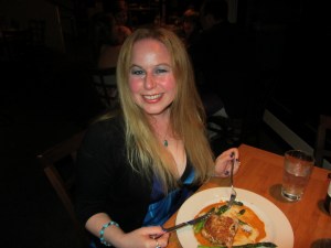 Dani at Roy's Restaurant in Hawaii Celebrating 7 year anniversary