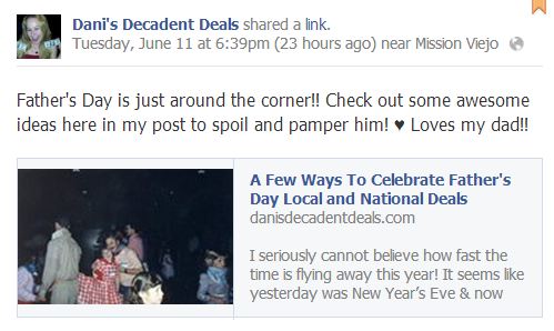 Father's Day Deals Local And National