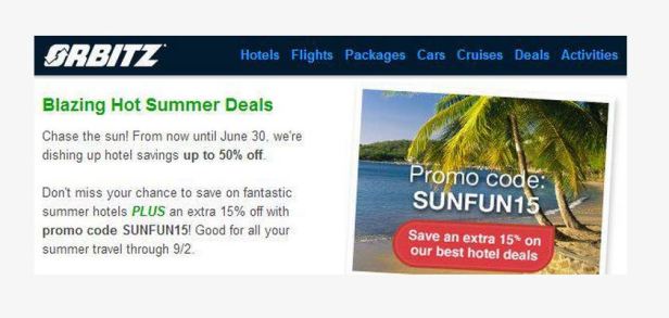 Orbitz 30% off thru June 30