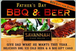 Savannah Chophouse BBQ  and Beer Father's Day #1