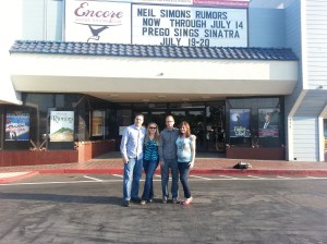 Dani, hubby and friends at Encore Theater