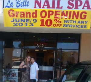 La Belle Nail Spa Grand Opening - Michelle & I