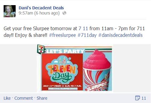 National Slurpee Day at 7-11 FREE SLurpees on 7-11 Only!