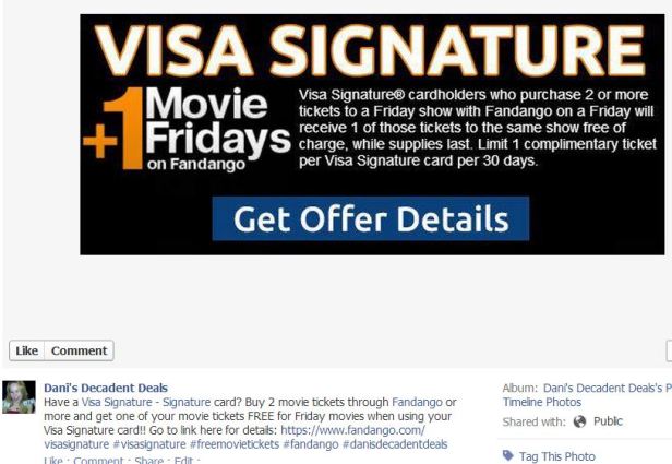 Visa Signature and Fandango FREE Movie Fridays