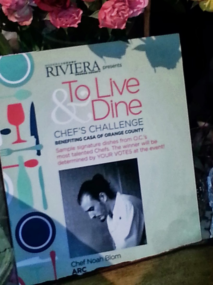 Riviera Magazine to live and dine chef challenge