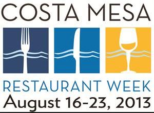 Costa Mesa Restaurant Week Logo