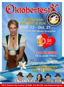 Oktoberfest Phoenix Club Anaheim
