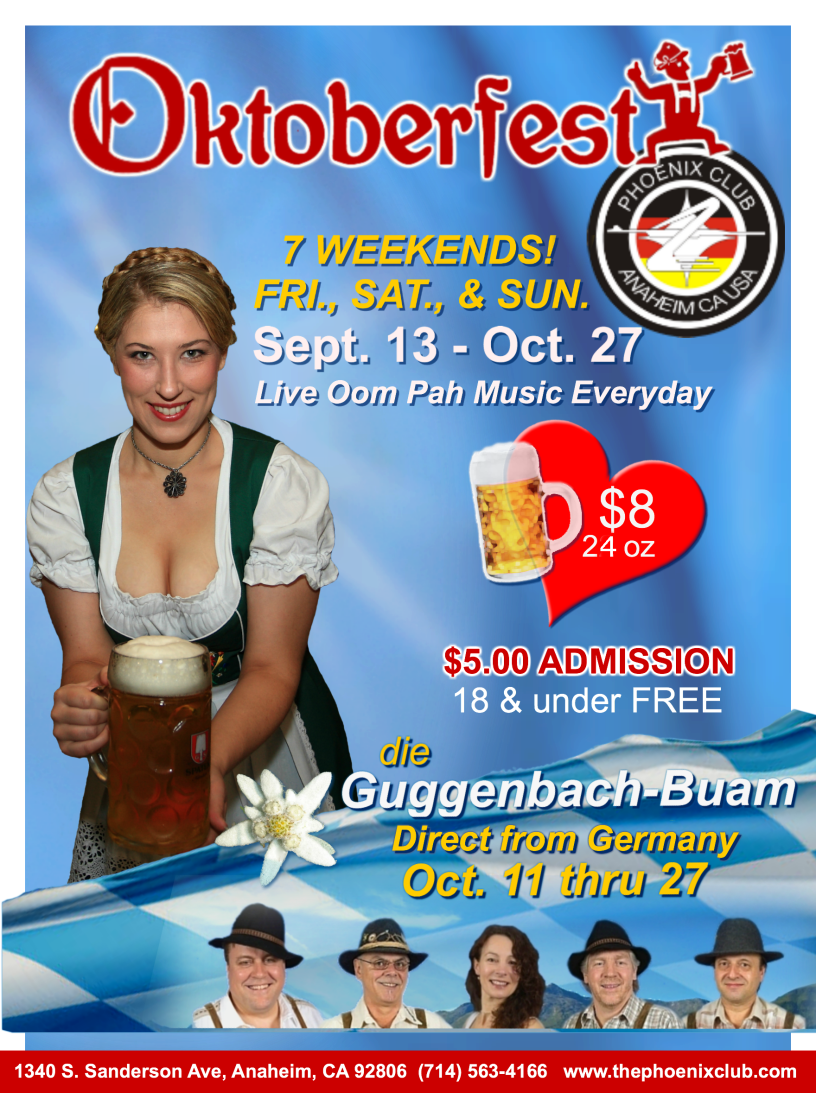 Oktoberfest Phoenix Club Anaheim