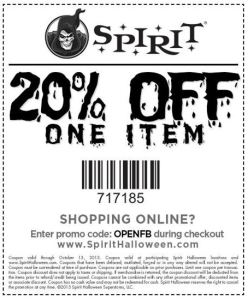Halloween coupons costumes 2013