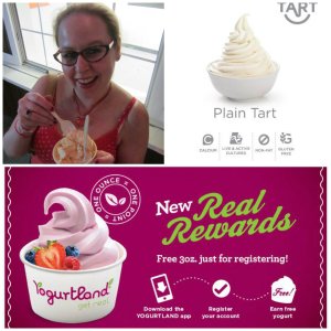 Yogurtland Real Rewards program, earn free yogurt