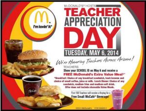 teacher appreciation day, local and national