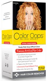 color oops, hair color removal