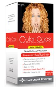 color oops, hair color removal