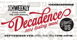 OC Weekly decadence party  2014, hilton costa mesa