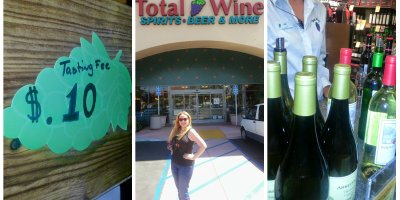 wine tasting for free, total wine and more, wine