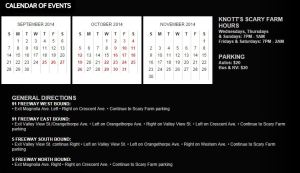Knott's Scary Farm, Knott;'s Berry Farm, Halloween events, orange county