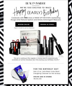 birthday deals, freebies, restaurants, travel