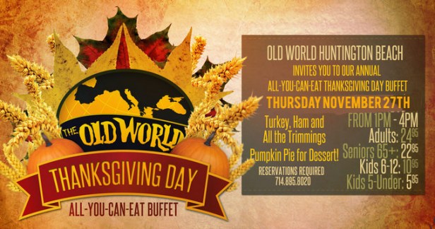 Thanksgiving dining 2014, restaurants thanksgiving, orange county