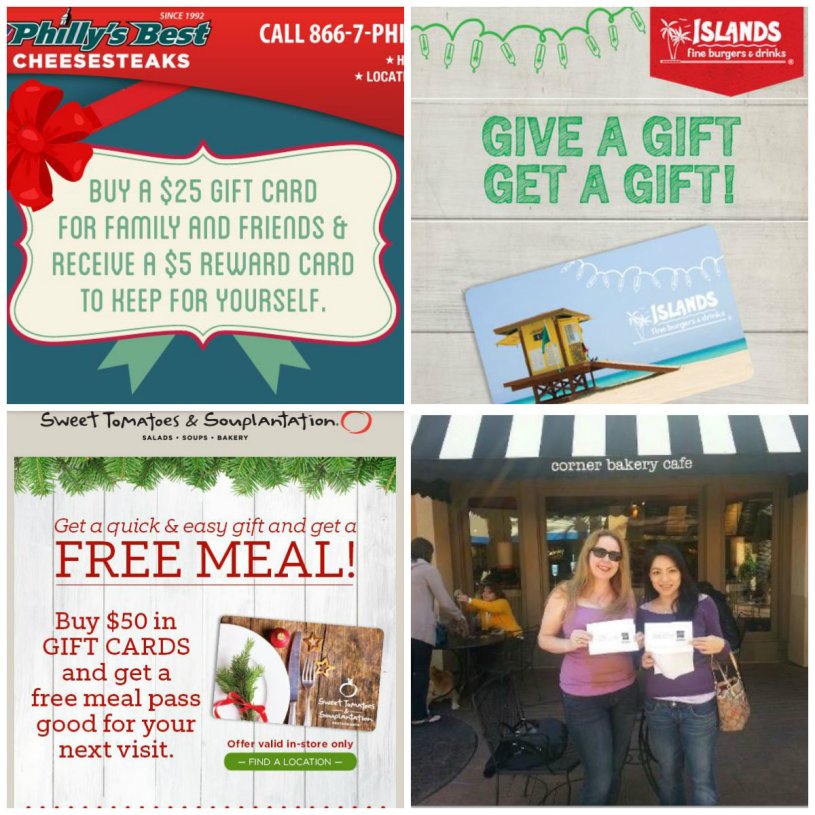 Holiday Gift Card Freebies Promotion, gifts, gift cards, holidays