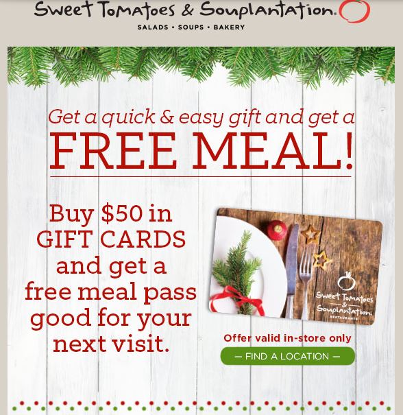 Holiday Gift Card Freebies Promotion, gifts, gift cards, holidays