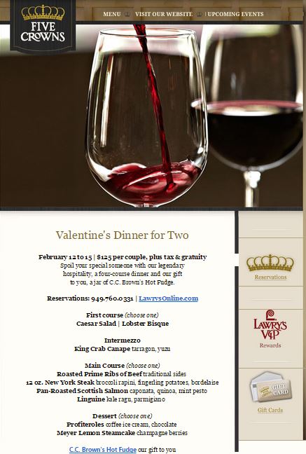 Valentine's Day 2015, dining, gift ideas