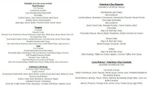 Valentine's Day 2015, dining, gift ideas