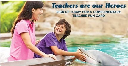 Free Sea World Annual Pass for Teachers, teacher deals